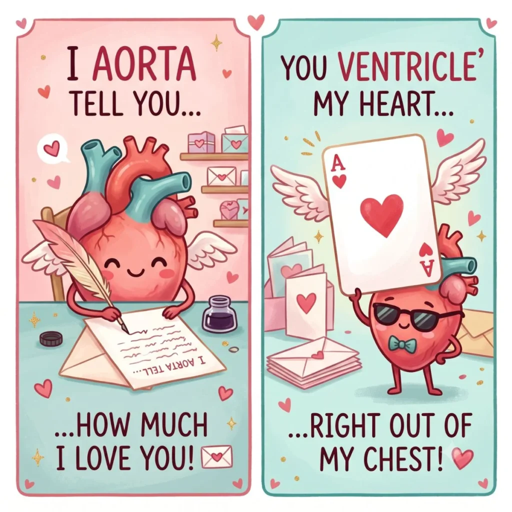 💌 Love Letter and Card Heart Puns